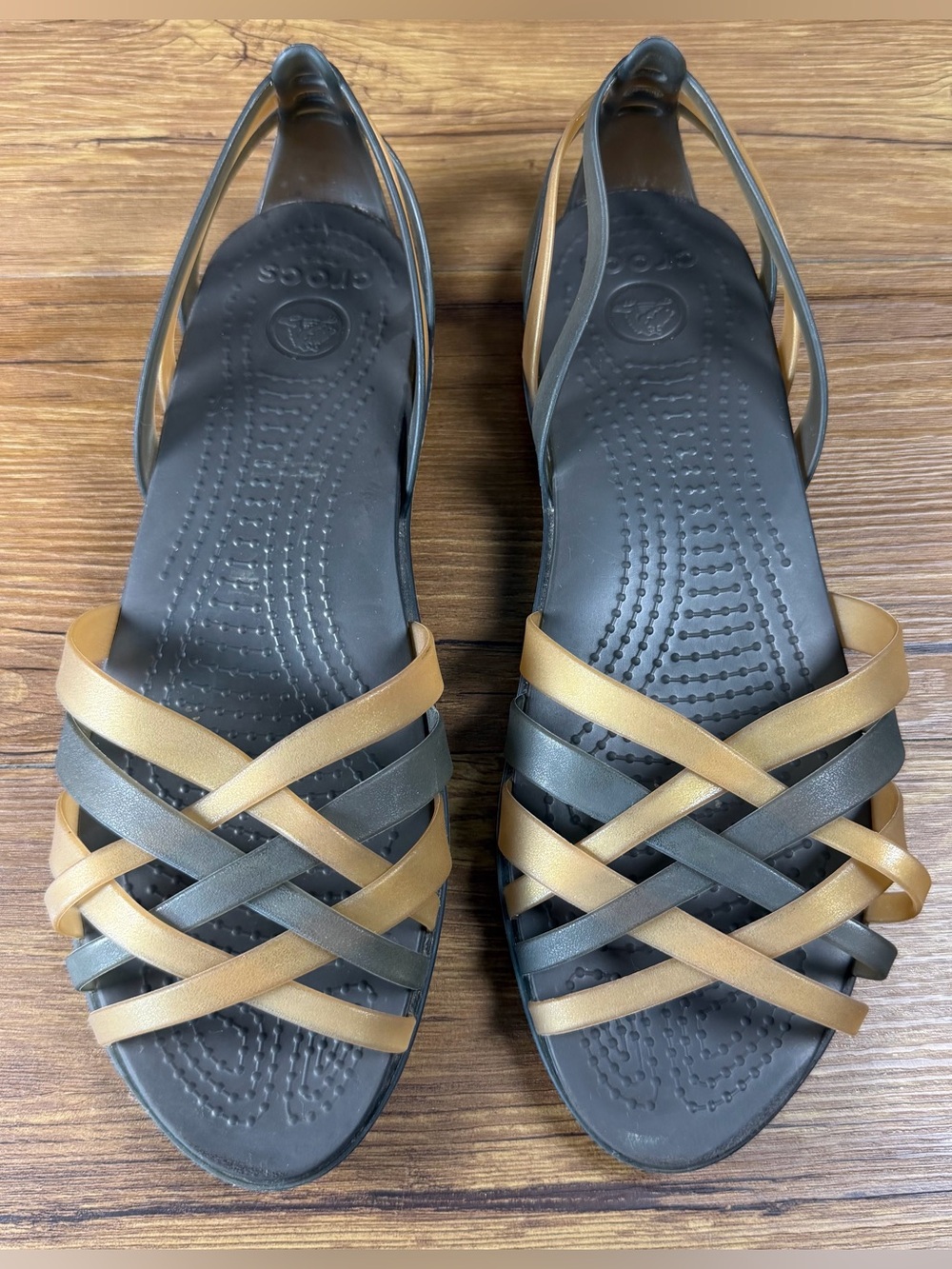 Croc Jelly Huarache Flats Women’s Size 9 Sandals Slip-On Shoes